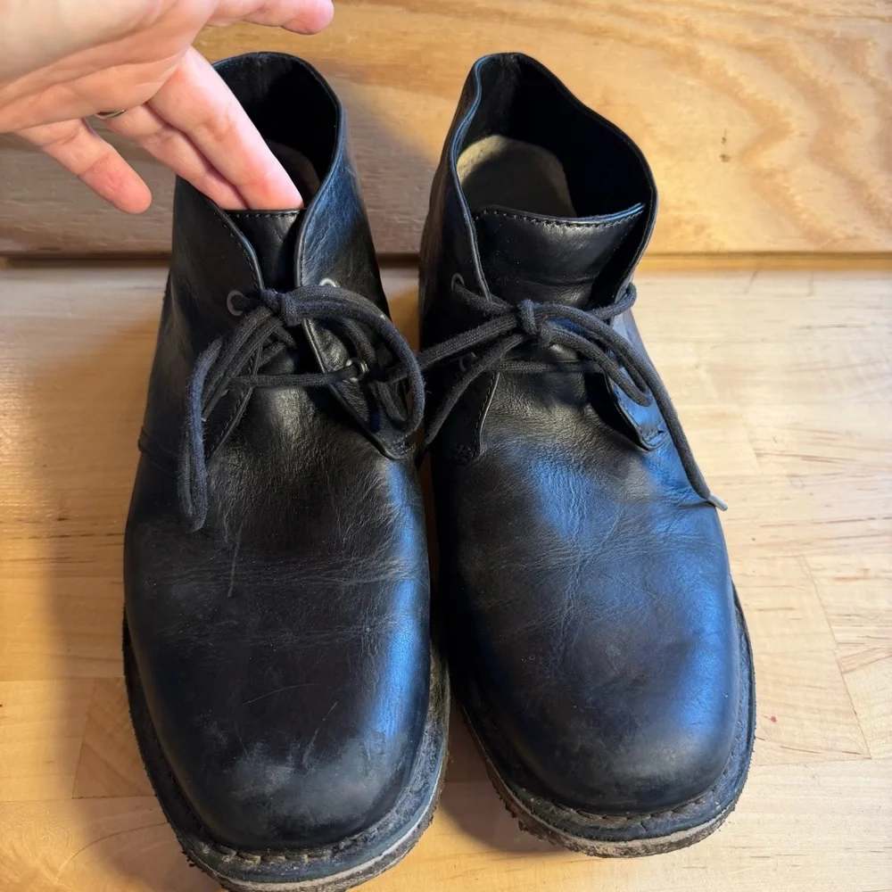 UGG Australia Leighton 10.5 chukka ankle boots soft leather grunge tie up 3275